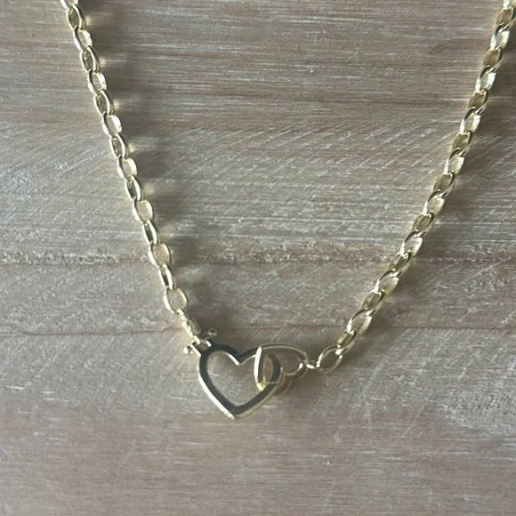 Gorjana NWT Parker Heart Necklace - Gold - Picture 7 of 9
